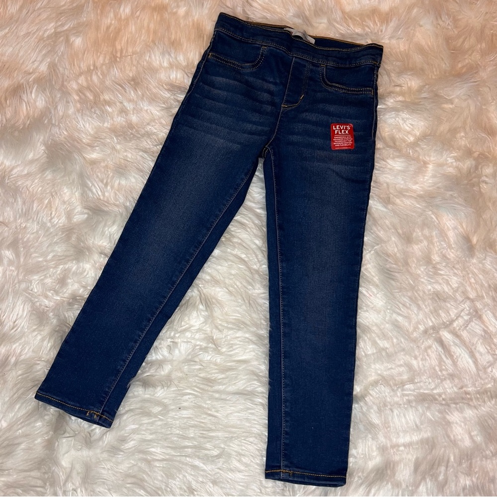 NWT Girls Dark Blue Levi’s Jeggings Size 6